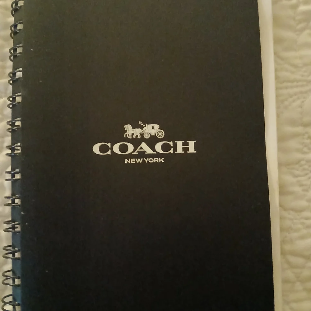 Authentic Coach Black Leather Daily Planner - Picture 7 of 8